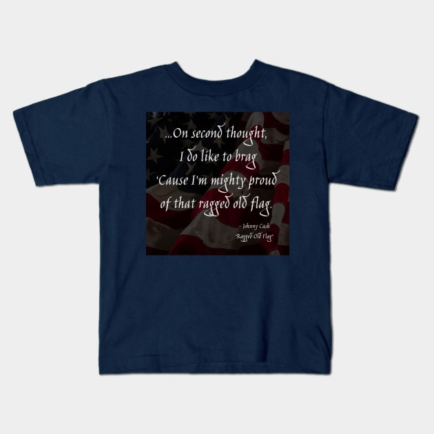 Ragged Old Flag Kids T-Shirt by Notorious Steampunk